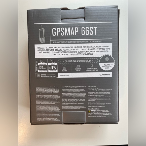 NWT Garmin GPSMAP® 66st Multisatellite Handheld with Sensors & Topo Maps - Picture 5 of 5